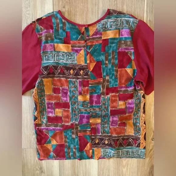 Christopher David Vintage Boho Skirt Set M - Picture 3 of 13